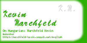 kevin marchfeld business card